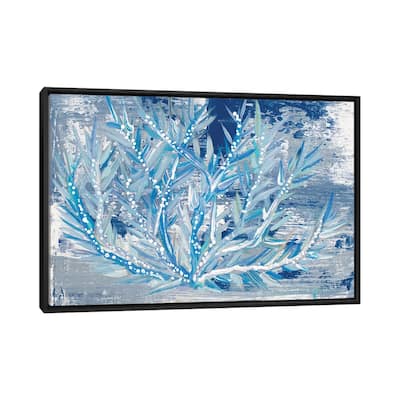 iCanvas "Azul Dotted Coral Horizontal" by Gina Ritter Framed Canvas Print