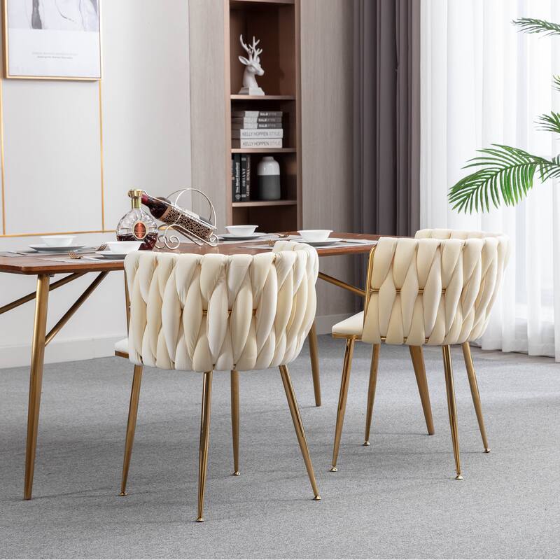 Modern Design Dining Chair with Legs,Set of 2