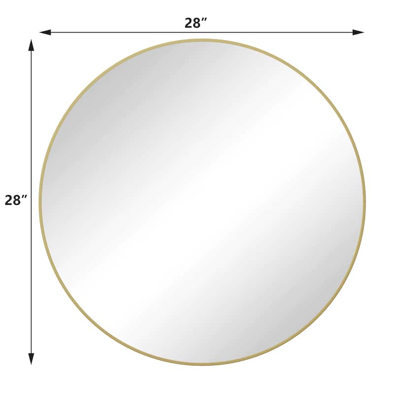 Jeffrey Modern Glass Framed Wall Mirror by GDFStudio