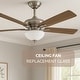 preview thumbnail 6 of 9, Frosted Glass Ceiling Light Cover 12 Inch Diameter - 12 Inches x 3.5 Inches