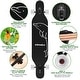 preview thumbnail 4 of 10, 42 in. Green Longboard Skateboard Drop Through Deck Complete Maple Cruiser Freestyle, Camber Concave