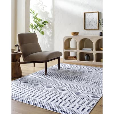 Livabliss Lavable Washable Global Area Rug