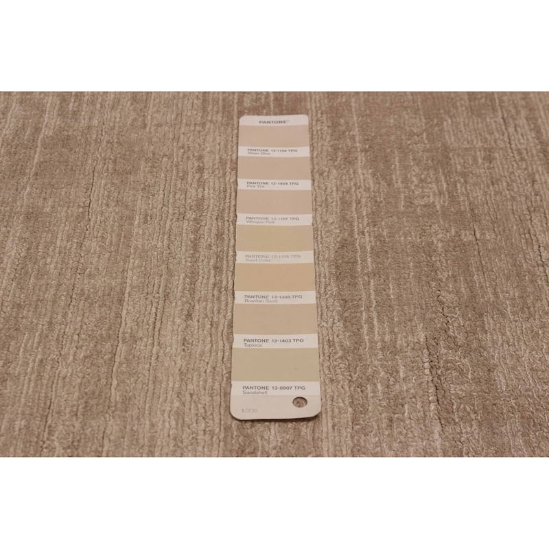 ECARPETGALLERY Hand Loomed Kashkuli Gabbeh Beige Viscose Rug - 5'4 x 7'9
