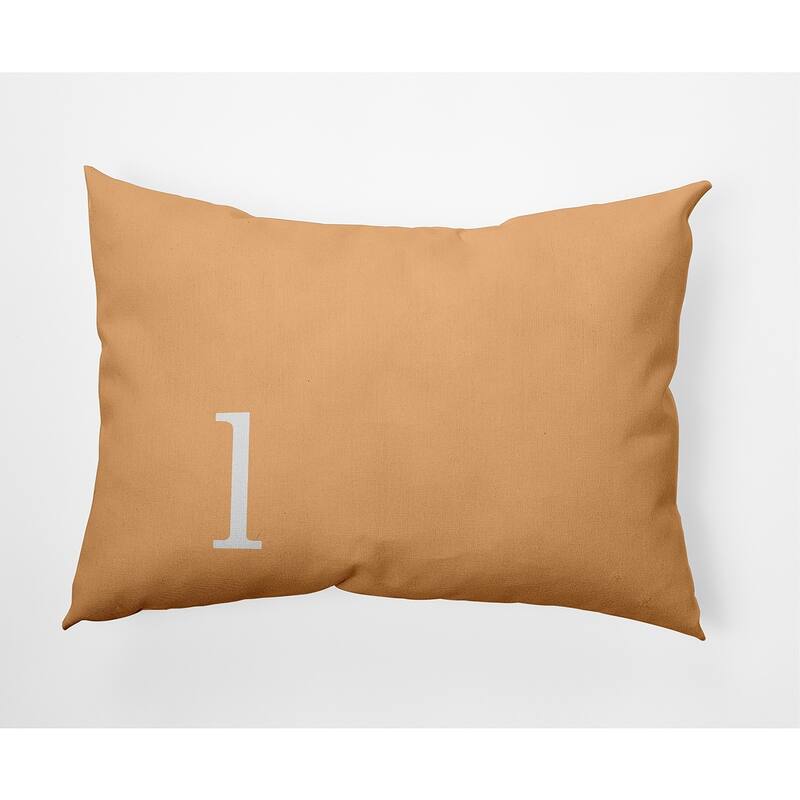 Modern Monogram Decorative Throw Pillow - 14" x 20" - l