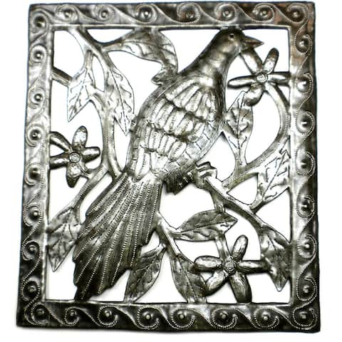 Handmade Bird Metal Wall Art (Haiti)