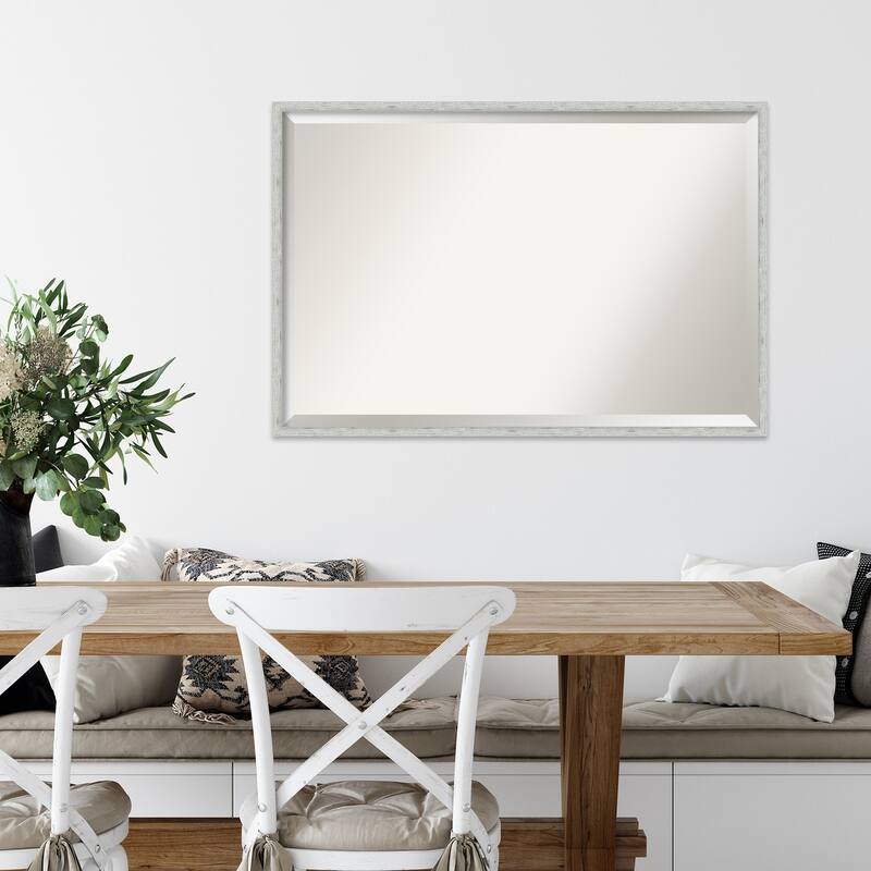 Imprint Beveled Wood Framed Wall Mirror