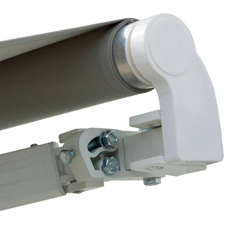 8'x7' Retractable Sunshade Awning for the Patio with Easy Crank Design