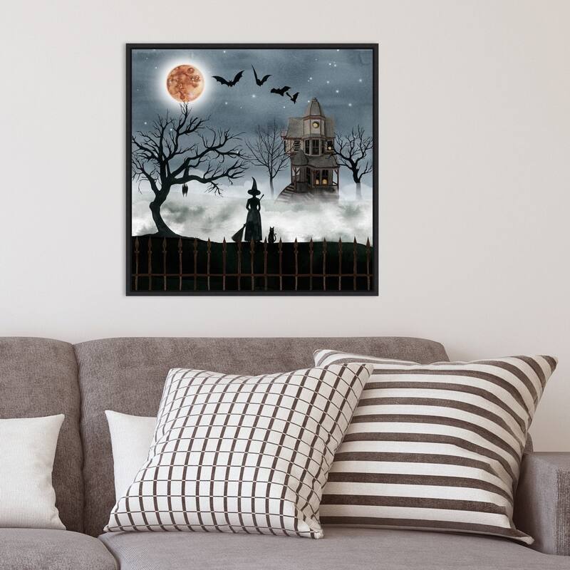 Amanti Art Harvest Moon I Framed Canvas Wall Art