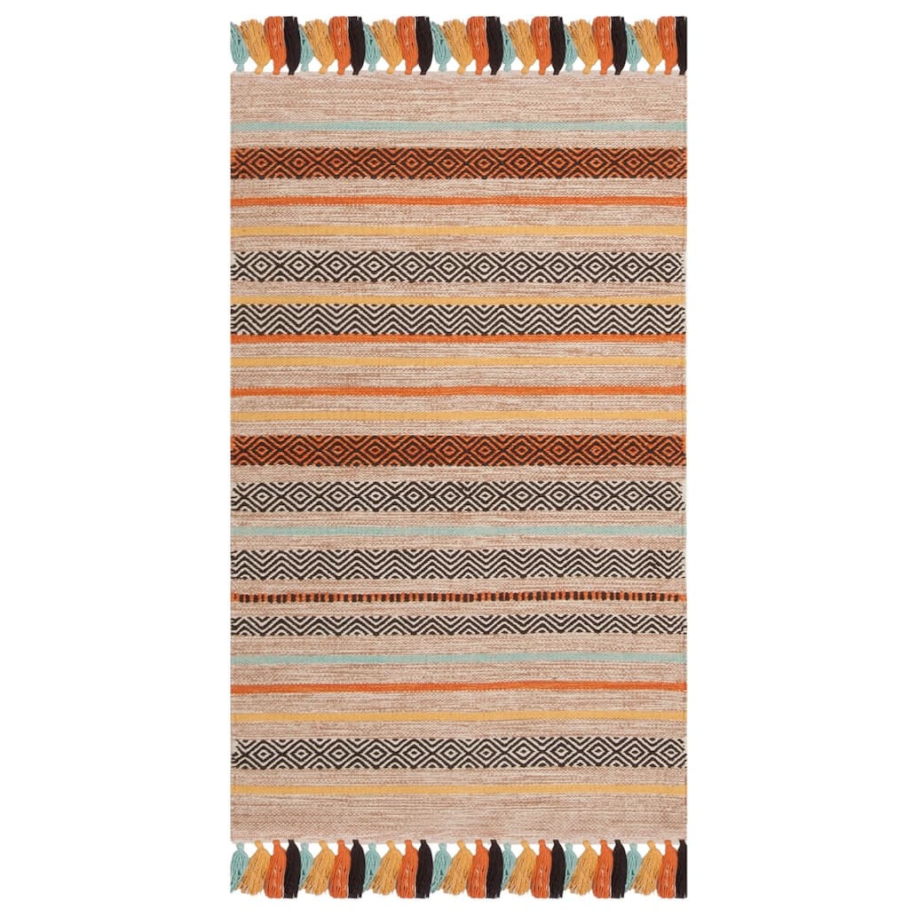 SAFAVIEH, Handmade Flatweave Montauk Tihana Casual Cotton Rug