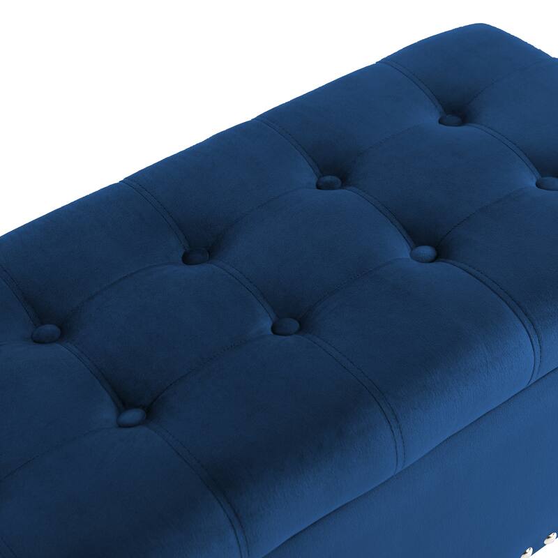 41.3" Vevlet Ottoman with Storage End of Bed Bench for Living Room