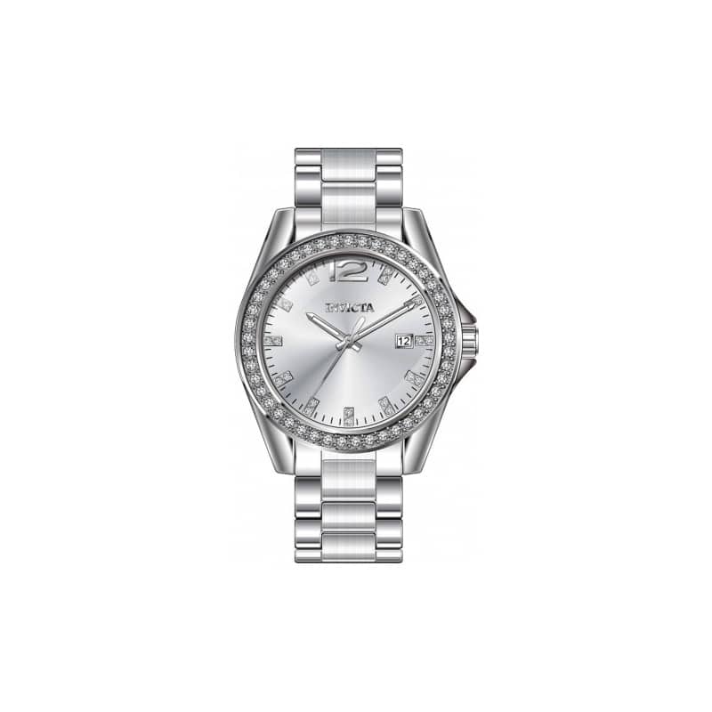 Invicta Women's 49846 Angel Quartz PC32 Silver Dial Watch