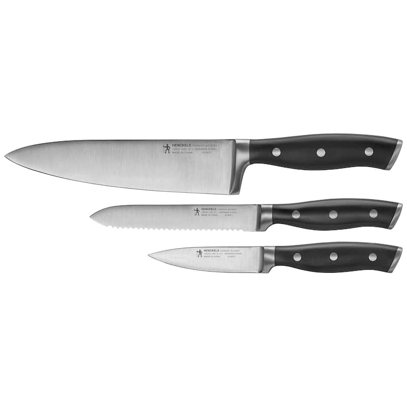 Henckels Forged Accent 3-pc Starter Knife Set - Stainless Steel - 3 Piece - 3-pc