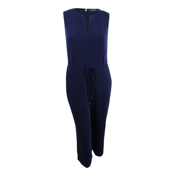 navy crepe jumpsuit