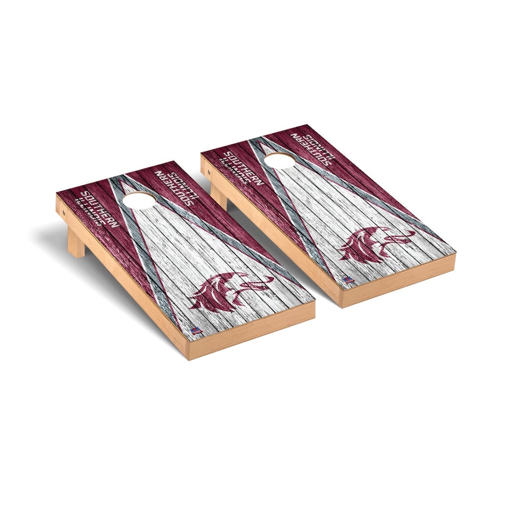 Southern Illinois SIU Salukis Weathered Cornhole Board Set