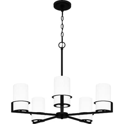 Seymour 5-Light Matte Black Chandelier