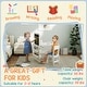 preview thumbnail 9 of 7, Qaba Kids Table and Chair Set, 3 in 1 Kids Art Table and Chair Set with Storage, Blackboard, Roll Paper, for 3-8 Years, White