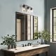 preview thumbnail 5 of 52, Fora Modern Farmhouse 3/4-Light Bathroom Vanity Lights Glass Wall Sconces