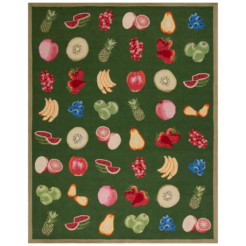 SAFAVIEH Handmade Chelsea Sefkije French Country Fruit Wool Rug