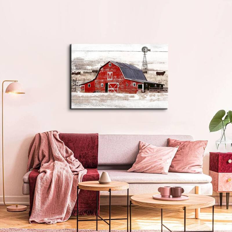 Barn Wall Art Country Red Barn Pictures Wall Decor