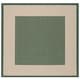 preview thumbnail 73 of 133, SAFAVIEH Courtyard Sherrie Border Indoor/ Outdoor Waterproof Patio Backyard Rug 5'3" Square - Dark Green/Beige