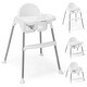 preview thumbnail 2 of 20, Babyjoy 4-in-1 Convertible Baby High Chair Feeding with Removable - See Details White
