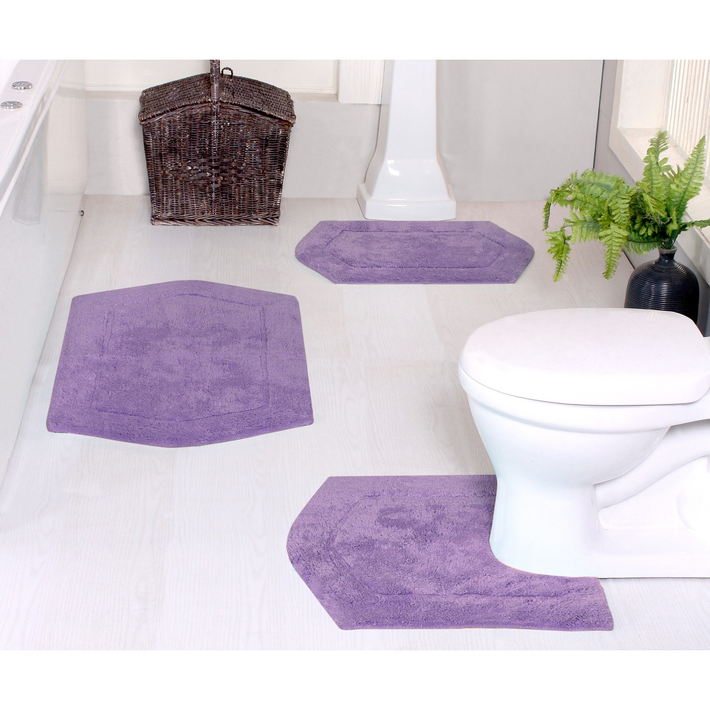 Purple store bath mat