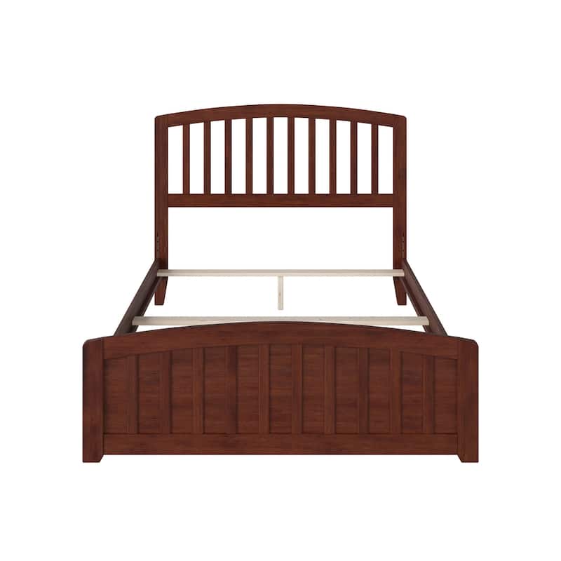 Richmond Full Foundation Bed Frame with Matching Footboard in Walnut