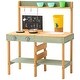 preview thumbnail 3 of 9, Natural-Green Cedar Wood Outdoor Mud Kitchen Playset for Kids - 15.4” D x 30” W x 36” H
