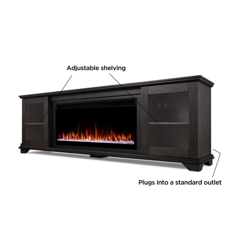 Benjamin 81" Smart Landscape Electric Fireplace by Real Flame