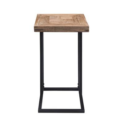 Clihome C-Shaped Sofa Side Table Snack End Table