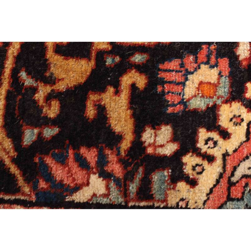 ECARPETGALLERY Hand-knotted Anatolian Vintage Dark Red Wool Rug - 4'0 x 6'7