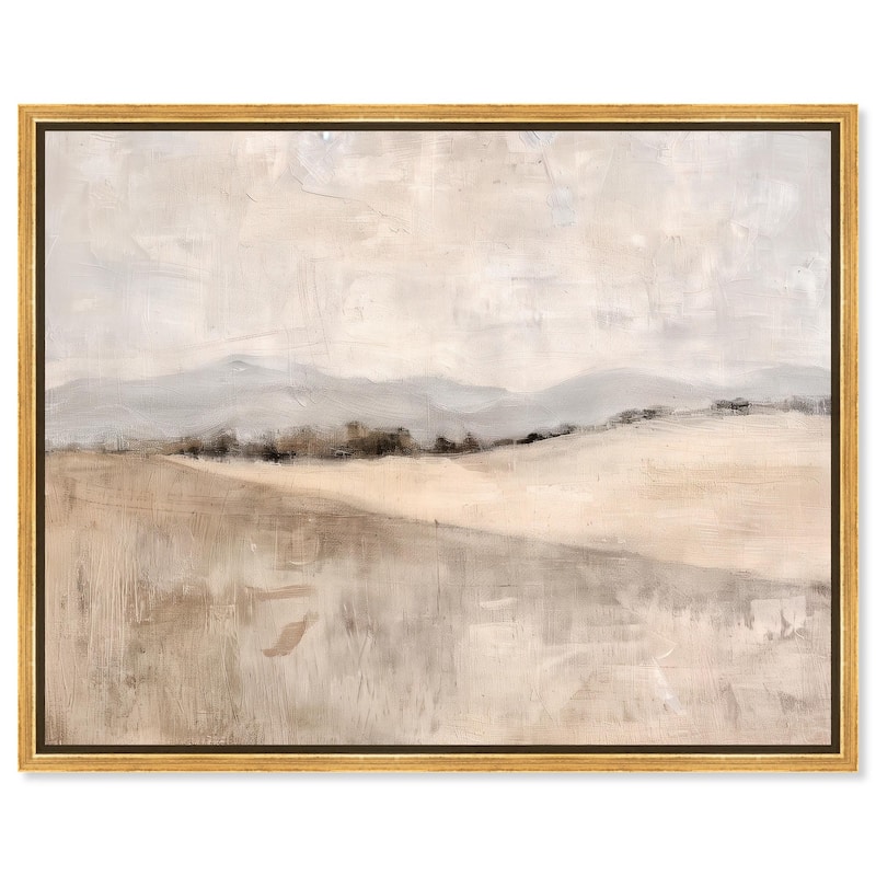 Distant Hills II Canvas by Art Remedy - Gold - 36" x 30"