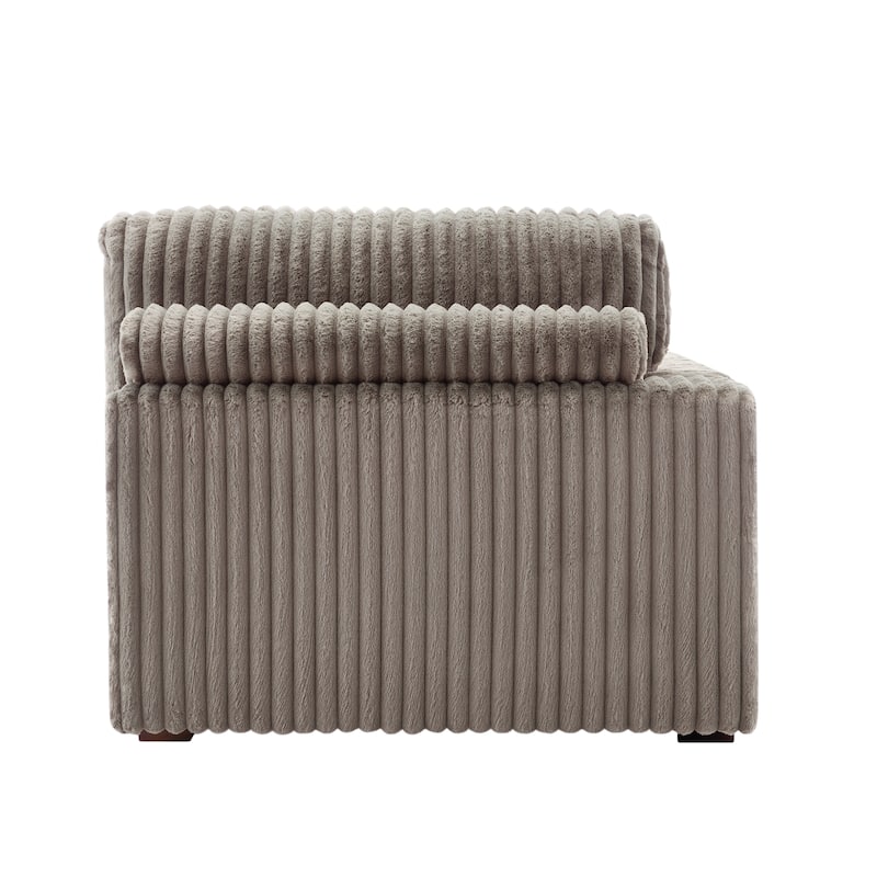 Oversized L-Shape Upholstered Chaise Lounge Sofa Couch