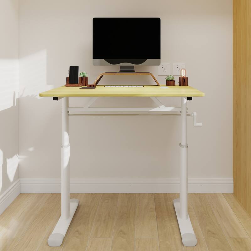 Adjustable Study Desk for Kids & Adults - Height-Adjustable, Multi-Purpose Home/Office Desk, Compact Design