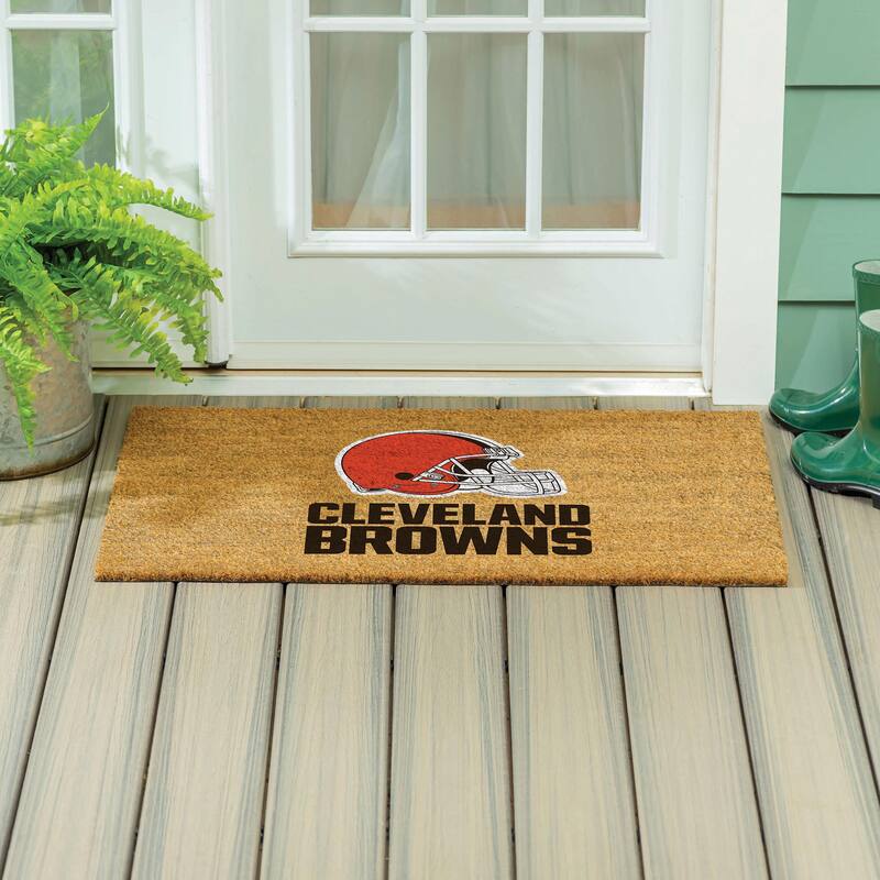 Cleveland Browns Full Color Indoor/Outdoor Coir Mat - 36" x 24"