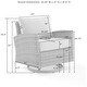 preview thumbnail 31 of 32, Crosley Bradenton Outdoor Wicker Swivel Rocker Chair