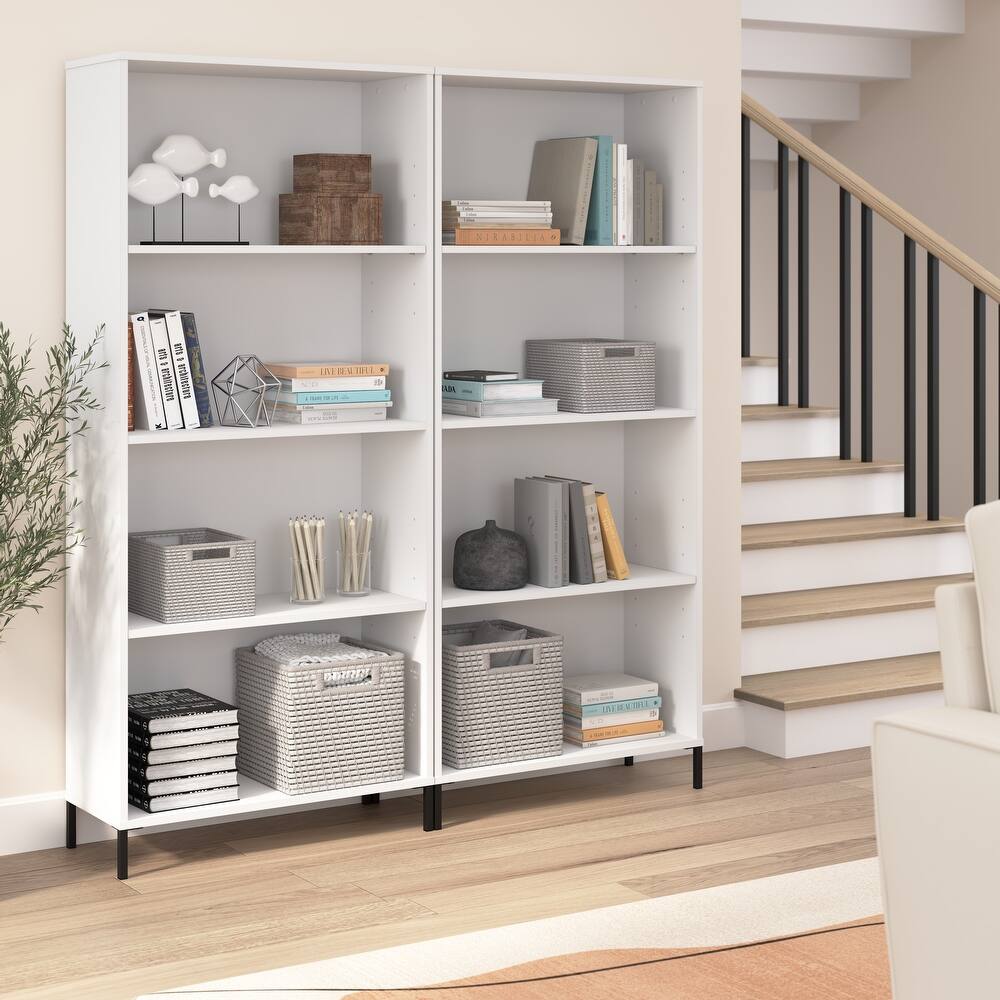 Essence 4 Shelf Bookcase Organizer - Set of 2 by Bush Furniture