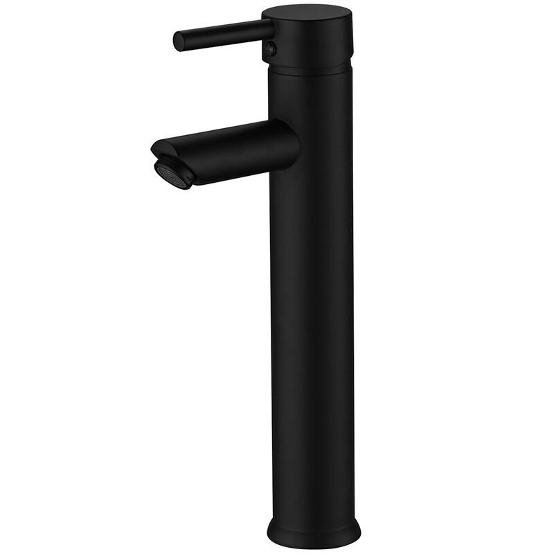 WIZ Single Hole Single Handle Bathroom Vessel Sink Faucet - Matte Black