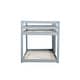 preview thumbnail 8 of 38, Artsy Solid Wooden Twin over Twin Bunk Bed with Ladder, Upper and Bottom Bed Platforms crafted with Strengthened Slats