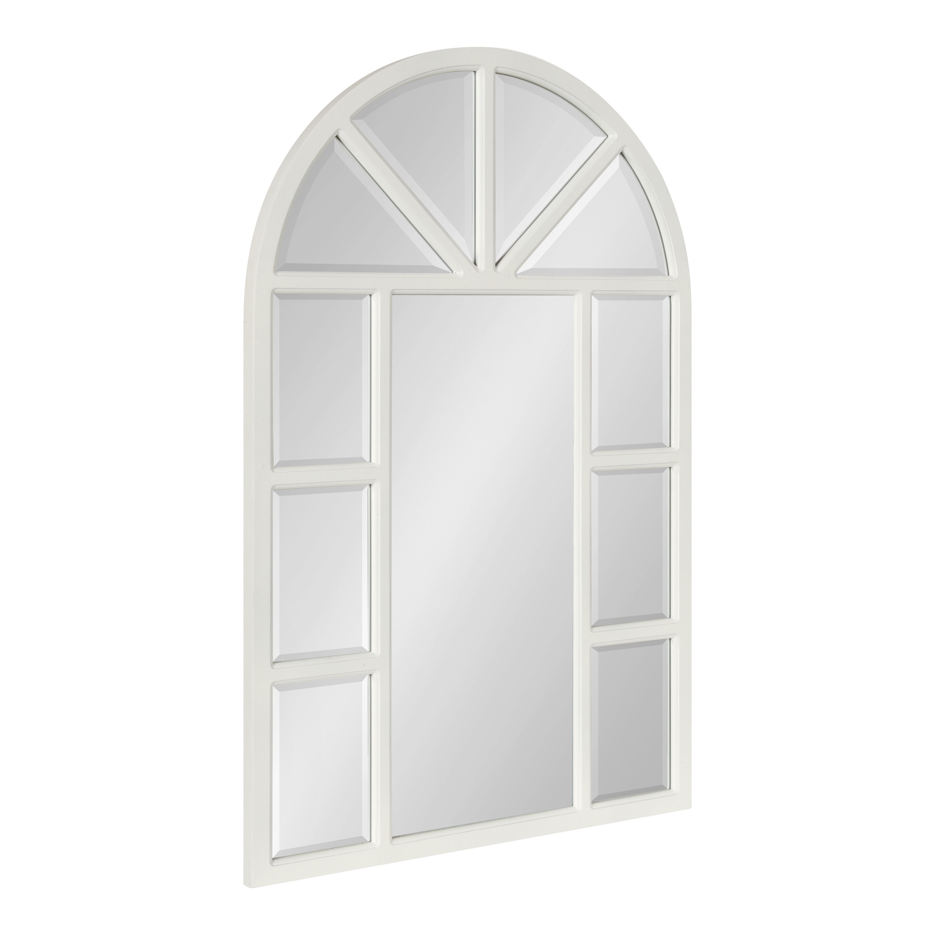 Kate and Laurel Hogan Arch Windowpane Framed Wall Mirror - 24x36