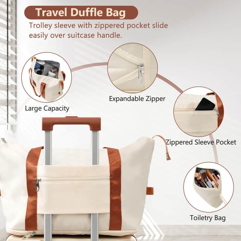20 Inch Carry On Luggage Set 3 Piece with Spinner Wheels