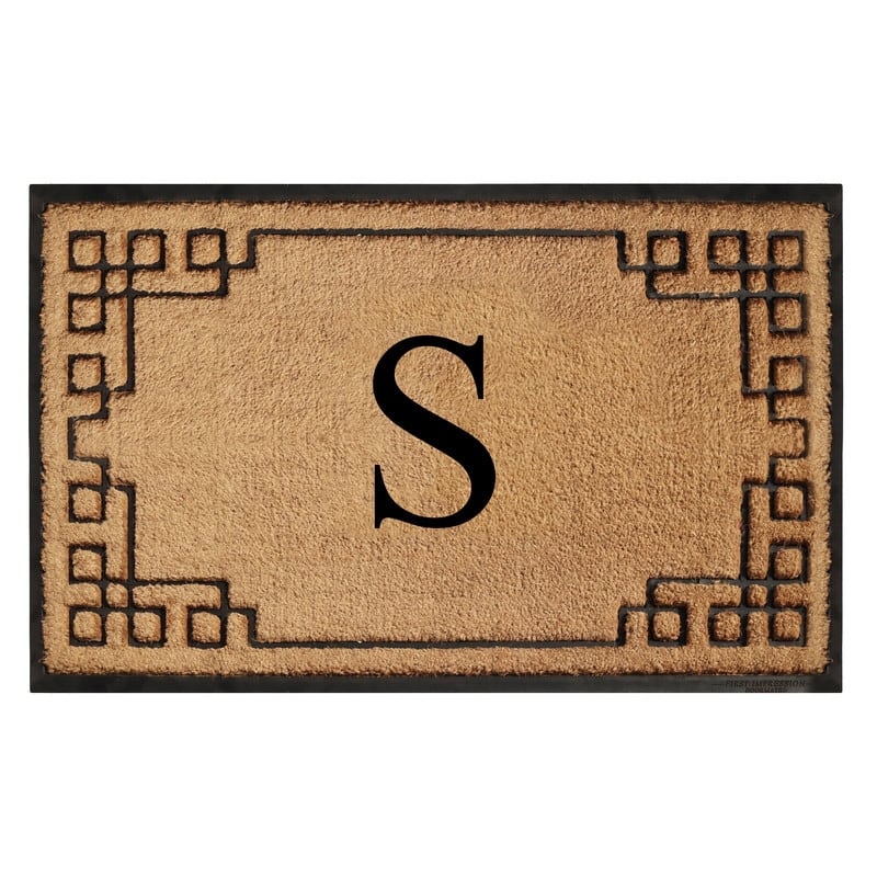 A1HC Natural Coir & Rubber Door Mat, Heavy Duty, Dirt Trapping, Long-Lasting Entrance Doormats,Thick & Durable Outdoor Entry Mat - 36" X 72" - S