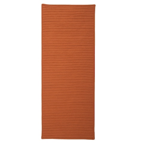 Sunset RUNNER Solid In-Outdoor Braided Area Rug