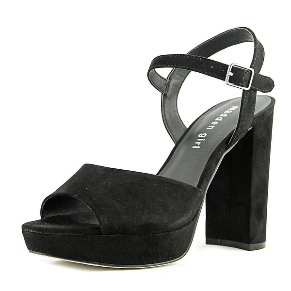 Steve Madden Womens Shaarp Canvas Peep Toe Special Occasion Slingback Sandals