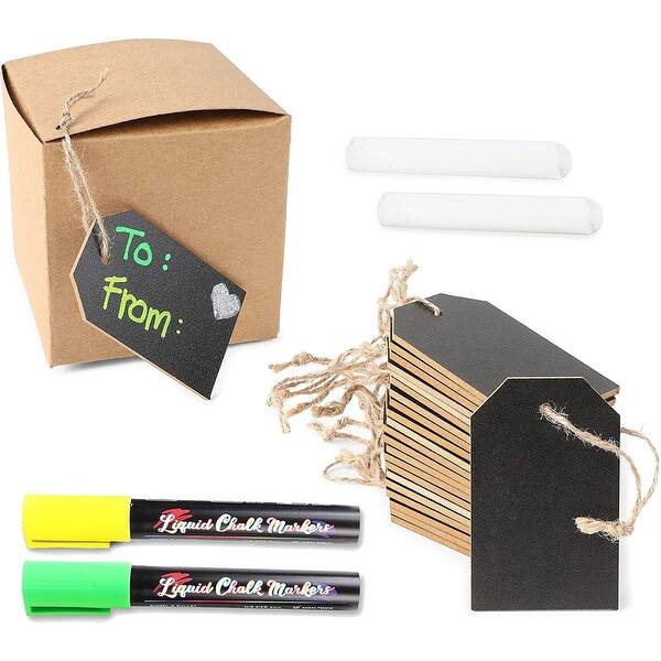 Chalkboard Tags with Chalk Markers and Sticks (24 Pieces) Bed Bath & Beyond 33067026
