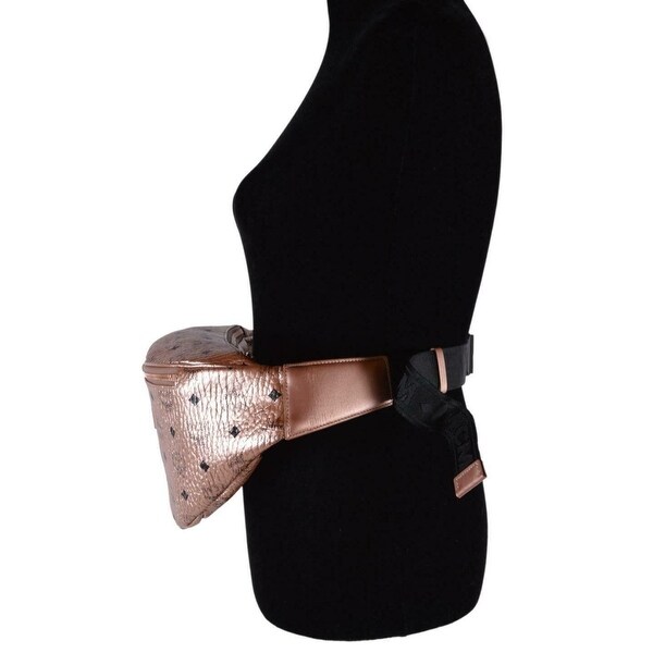 mcm rose gold fanny pack