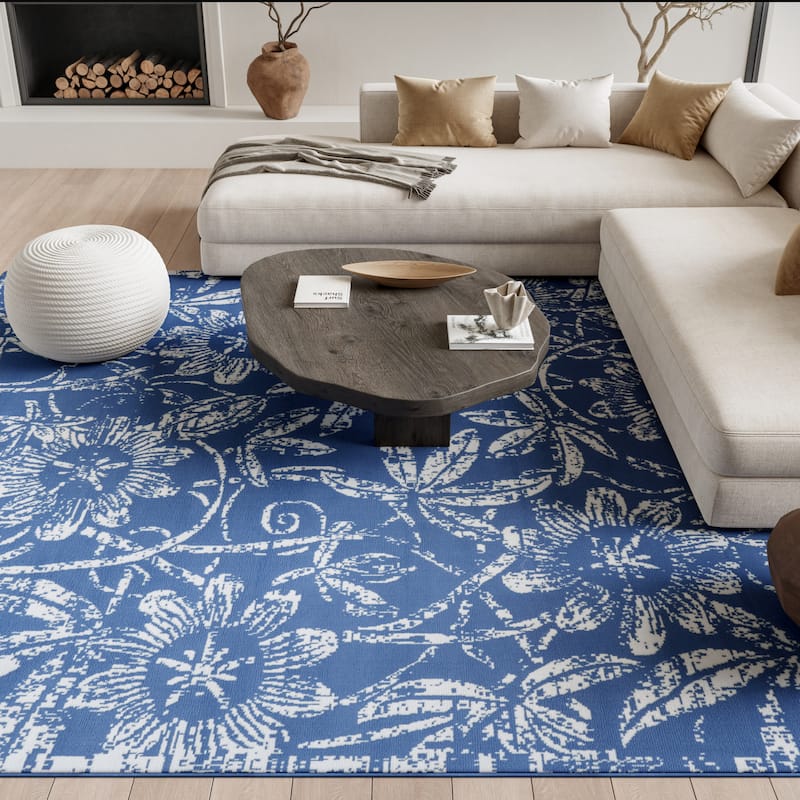 Nourison Whimsicle Country Farmhouse Floral Area Rug