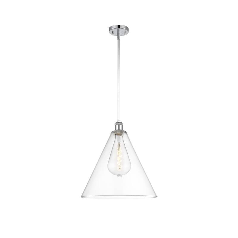 Innovations Lighting Berkshire 1 Light 16" Pendant - Clear/Polished Chrome