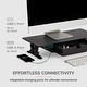 preview thumbnail 33 of 35, Jani Wood Monitor Stand Riser Desk - Ergonomic Design Stand, Desktop Organizer Table for Home, Office Workspace, Gaming Desk
