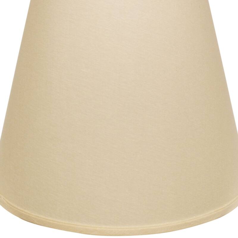Extra Deep Hardback Lampshade with Washer Fitter, Beige